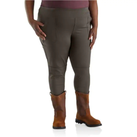 Dames Force Utility Legging Dark Coffee