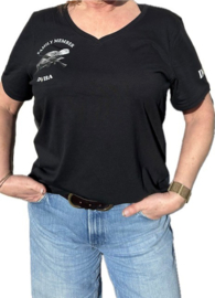 Family Dames T-shirt zwart incl. logo's