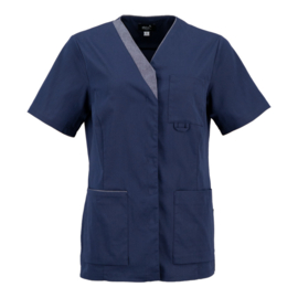 Dames tuniek Liv navy/denim met stretch