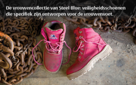 Dames Veiligheidsschoen Steel Blue Southern Cross Pink S3