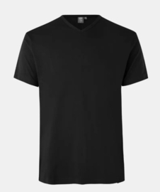 DVBA Leden Heren T-shirt zwart incl. logo's (V-HALS)
