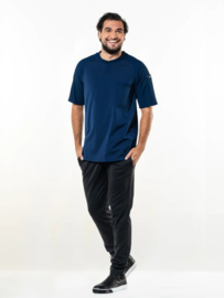 Heren Chef Jacket T-shirt Valente FX Navy Stretch