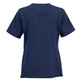 Dames tuniek Liv navy/pink met stretch