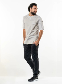 Heren Chef Jacket T-shirt Valente FX Sand Stretch