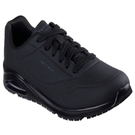 Dames Skechers Uno O1 Zwart Werkschoen SRC ESD