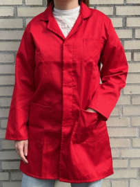 Stof/lab jas Rood