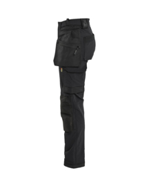 Dames Blåkläder werkbroek 4-weg stretch met spijkerzakken zwart 7121