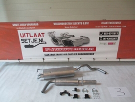 Complete Uitlaat Volkswagen Golf 4 1.6 10/1997 - 06/2004 (3D)