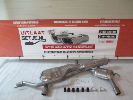 Complete Uitlaat Opel Vectra C 2.0 2.2 3.2 3.0  Met chromen eindstukken (2167)