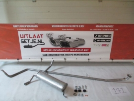 Complete uitlaat Peugeot 107 1.0i 12v 01-2005 tm 09-2009 (171)