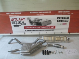 Complete uitlaat + voorpijp Saab 9-5 2.0 / 2.3 2000 - heden (1507)