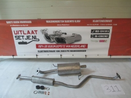 Complete uitlaat Mazda 323F 1.5i bj. 05/1998 - 2003 (311)