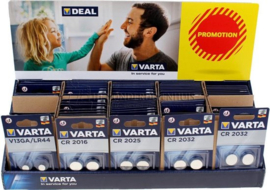 Varta Dislplay - Knoopcel - Batterij - 100 stuks - V13GA / LR44 - CR 2032 - CR 2016 - CR2025