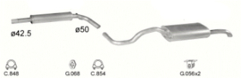 Complete uitlaat Seat Cordoba 1.6  05/1997 - 08/2002 (2226)