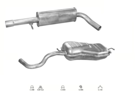 Complete Uitlaat Audi A3 1.8 20V 08-1996 tm 06-2003 (1)