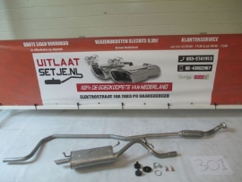 Complete uitlaat Ford Ka bj. 01/2000 tot 10/2002 (301)