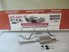 Complete Uitlaat Hyundai H100  2.5 TD 03/1998 - 2002 (702)