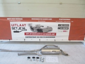 Complete uitlaat Peugeot 206 Hatchback 1.1 + 1.4 2000 tm 2006 (2129)