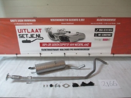 Complete Uitlaat Fiat Stilo 1.2 16V Hatchback 2001 - 11/2003 1242CC (2166)