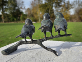 3 VOGELS OP TAK / GROEN