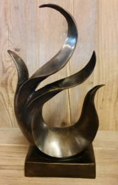 ABSTRACTE VLAM OP VOET