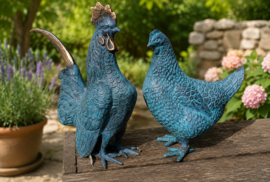 BRONZEN HAAN EN HEN