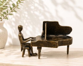 PIANIST MET VLEUGEL PIANO