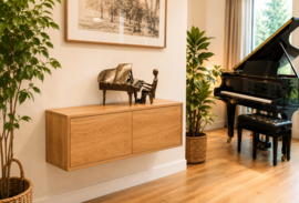 PIANIST MET VLEUGEL PIANO