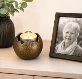 URN MET WAXINEHOUDER