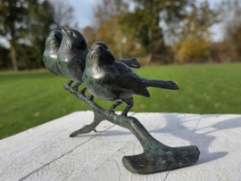 3 VOGELS OP TAK / GROEN