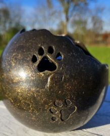 URN / WAXINEHOUDER MET POOTAFRUK