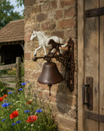 DEURBEL PAARD MET VEULEN