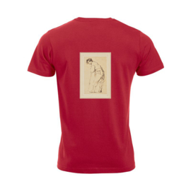 Iron-On Patch - Young Man Leaning on a Stick by Rembrandt Harmensz. van Rijn
