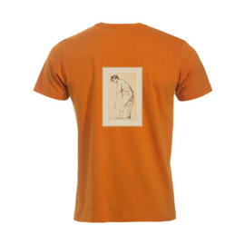 Iron-On Patch - Young Man Leaning on a Stick by Rembrandt Harmensz. van Rijn