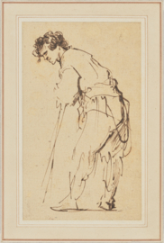 Bügelbild Young Man Leaning on a Stick - Rembrandt Harmensz. van Rijn
