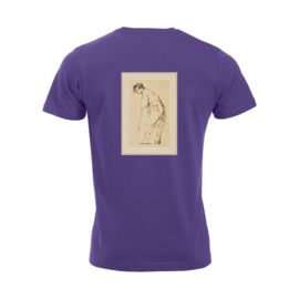 Iron-On Patch - Young Man Leaning on a Stick by Rembrandt Harmensz. van Rijn