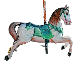 Karussell Pferd