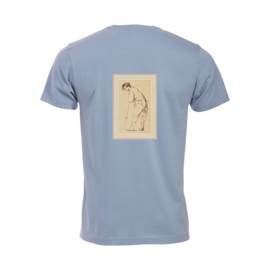 Iron-On Patch - Young Man Leaning on a Stick by Rembrandt Harmensz. van Rijn