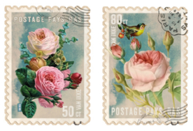 Blumen-Briefmarken