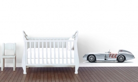 Wall decal race car