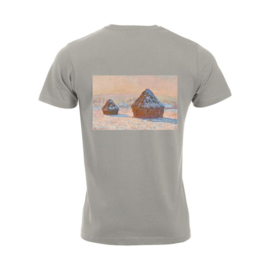 Bügelbild Heuhaufen, Morgendlicher Schneeeffekt – Claude Monet