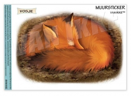 Wall Decal Sleeping Fox