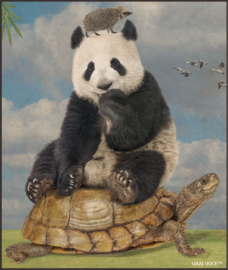 Panda mit Igel