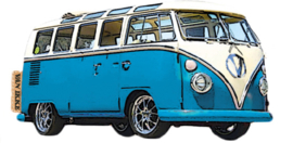 Blauer Bus