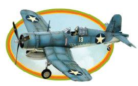 Blaues Flugzeug