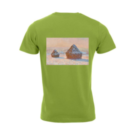 Bügelbild Heuhaufen, Morgendlicher Schneeeffekt – Claude Monet