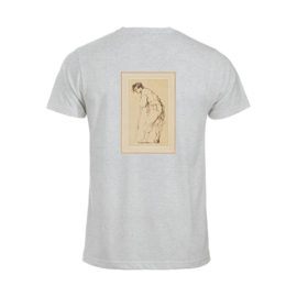 Iron-On Patch - Young Man Leaning on a Stick by Rembrandt Harmensz. van Rijn