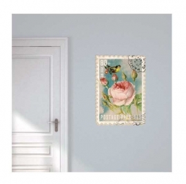 Wall decal Postage Stamp Flower