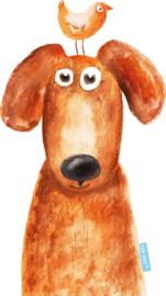 Hund und Vogel