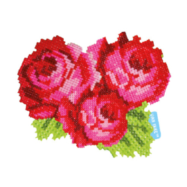 Gestickte Rosen